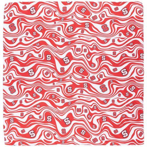 Hair Scarf Red/White S Logo | Wolfpack Outfitters Bookstore
